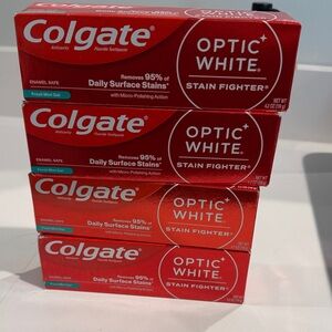 Optic White Stain Fighter Toothpaste - Red